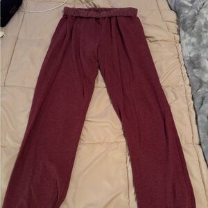 Twenty 5A Maroon Burgundy Jogger Style Sweatpants